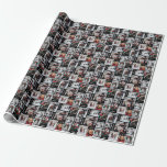 Christmas Photo Collage Wrapping Paper<br><div class="desc">Wrap all your holiday gifts up in this photo collage Christmas wrapping paper. The words peace,  love,  joy,  happiness and hope are scattered in the pattern. Personal each picture with 10 of your personal photographs.</div>