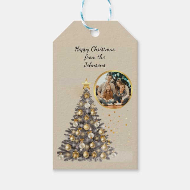 Christmas Photo Custom Gift Tags (Front)