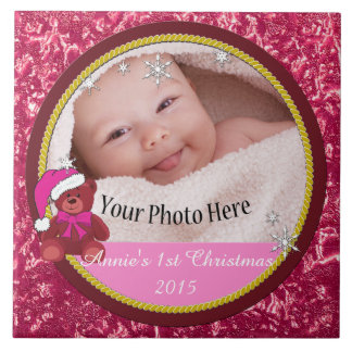 Christmas Photo Decoration - Girl Tile
