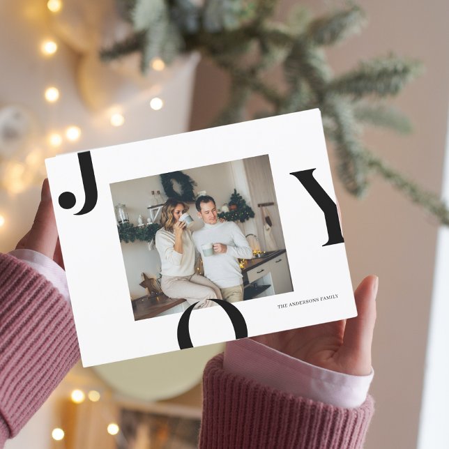 Christmas Photo Family Black Joy Postcard (Creator Uploaded)