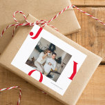 Christmas Photo Family | Red Joy Postcard<br><div class="desc">Christmas Photo Family | Red Joy</div>