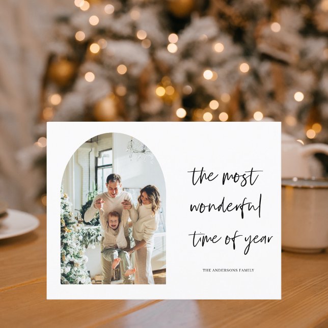 Christmas Photo Family | Wonderful Holiday Postcard (Creator Uploaded)