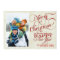 Christmas Photo Flat Card - Red & White