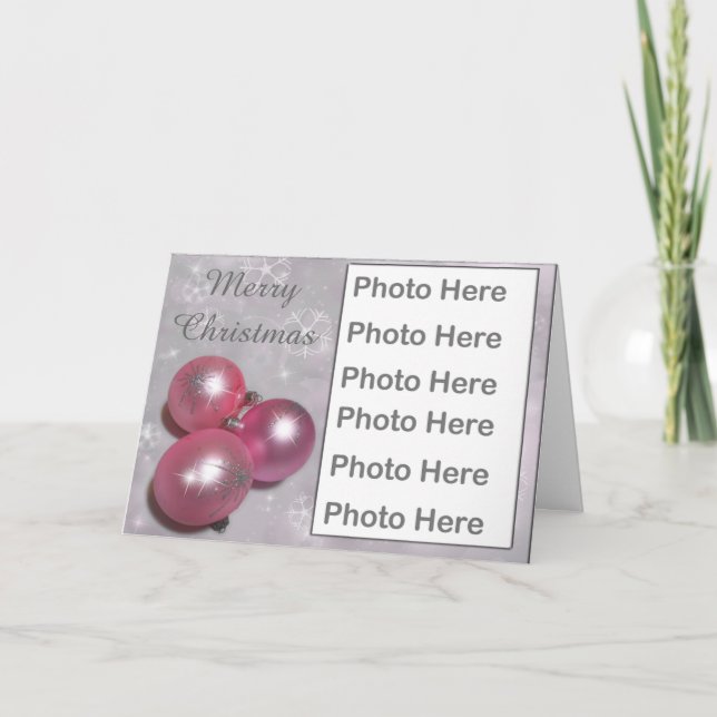 Christmas Photo Frame Greeting Card (Front)