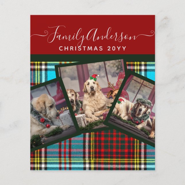 CHRISTMAS PHOTO GIFT - Anderson Tartan Collage Flyer (Front)