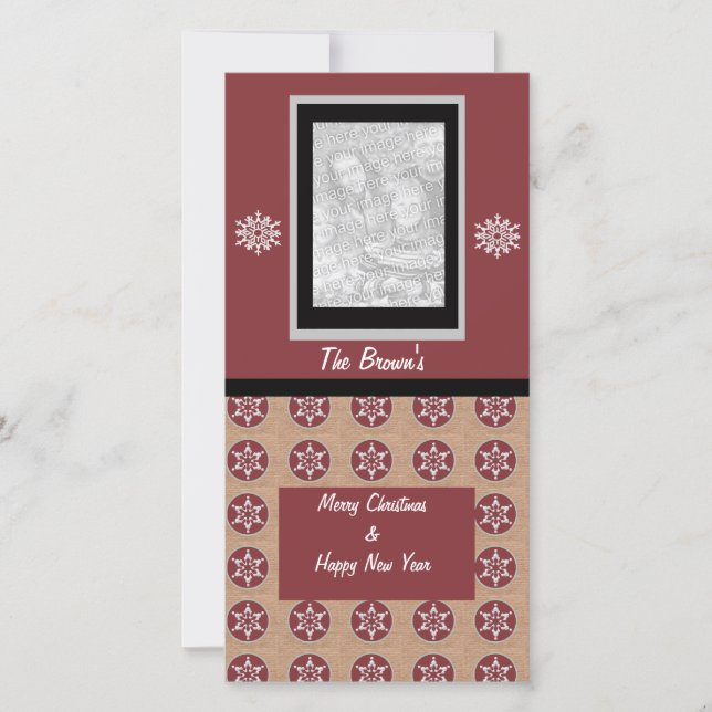 Christmas Photo Greeting Card (Front)