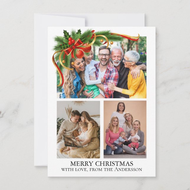  Christmas Photo Holiday Card (Front)