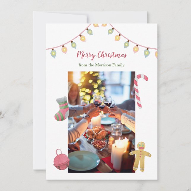 Christmas Photo Holiday Card, Picture Christmas (Front)