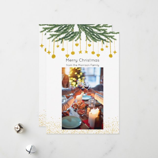 Christmas Photo Holiday Card, Picture Christmas Card (Front/Back In Situ)