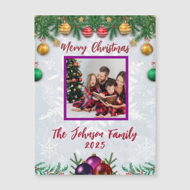 Christmas Photo Magnet (Front)
