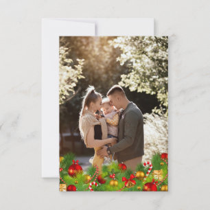 Christmas photo monogram Christmas cards