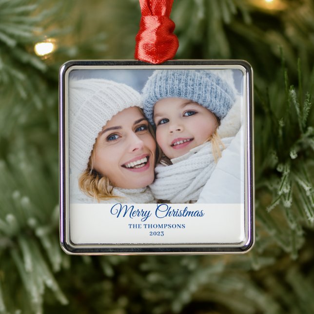 Christmas Photo Name Ornament (Tree)