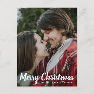 Christmas Photo Postcard Custom Greeting