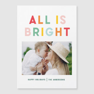Christmas photo rainbow colourful bright modern