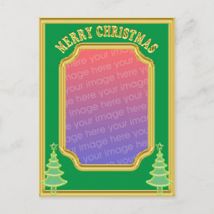 Christmas photo template Postcard