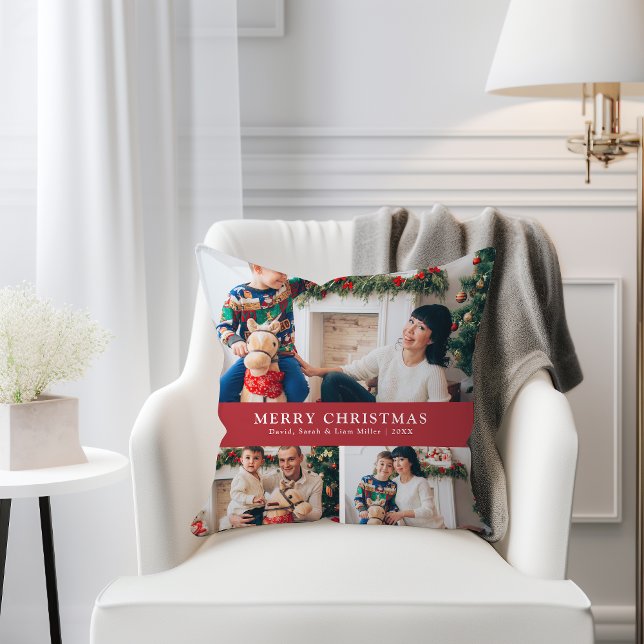 Christmas Photo Throw Pillow (Christmas Photo Throw Pillow
)