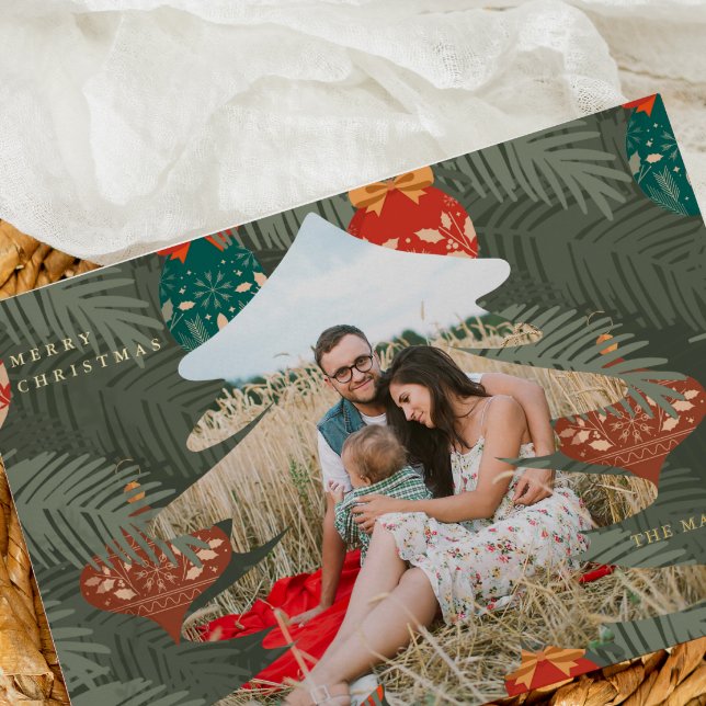 Christmas Photo Tree with Foil Text (Creator Uploaded)