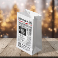 Christmas Photo Typography Newspaper