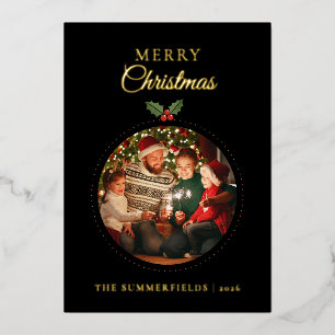Christmas Photo Watercolor Foliage