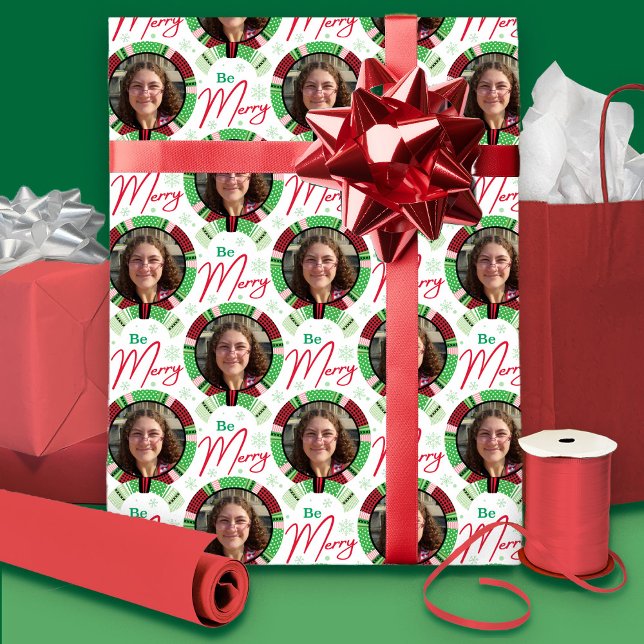 Christmas Photo Wrapping Paper Sheet (Creator Uploaded)