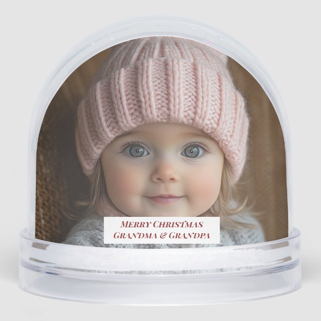 Christmas Photos Snowflakes Stars  Snowglobe (Front)
