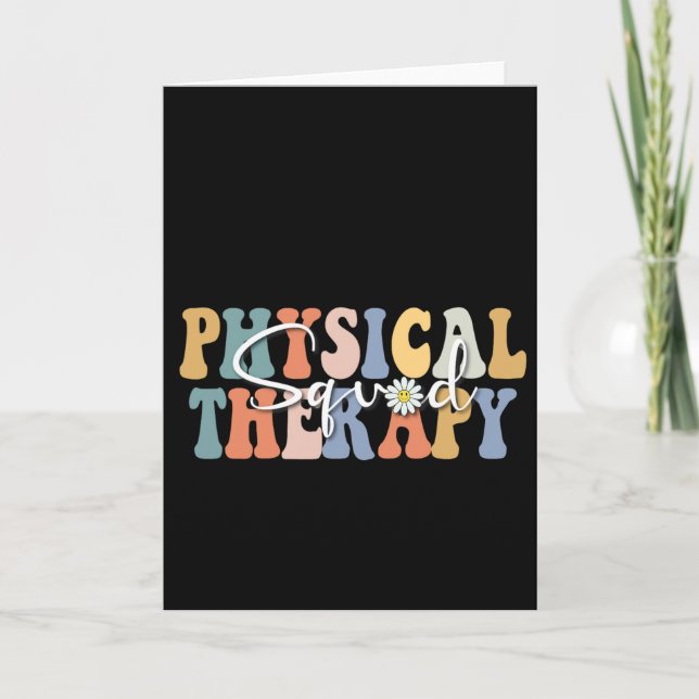 Christmas Physical Therapy Pt Squad Paediatrics Th Card (Front)