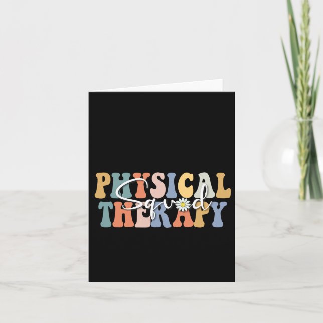 Christmas Physical Therapy Pt Squad Paediatrics Th Card (Front)