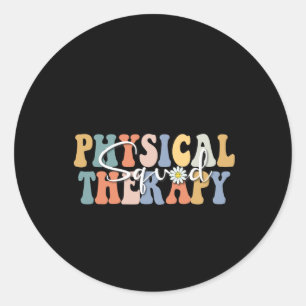 Christmas Physical Therapy Pt Squad Paediatrics Th Classic Round Sticker