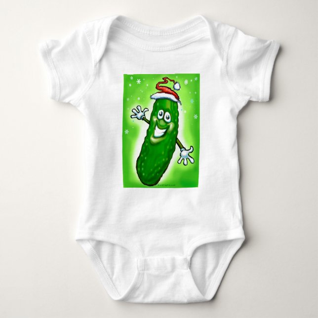 Christmas Pickle Baby Bodysuit (Front)