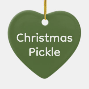 Christmas Pickle Ceramic Tree Decoration