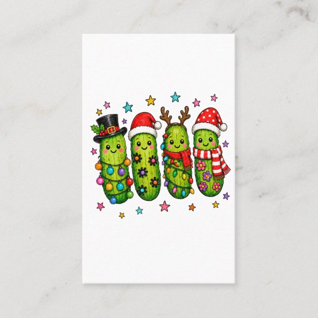 Christmas Pickle Crew Business Card (Front)
