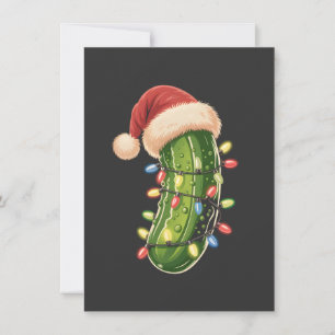 Christmas Pickle Pickle In Xmas Light Pickle  Invitation