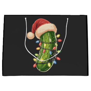 Christmas Pickle Pickle In Xmas Light Pickle Large Gift Bag