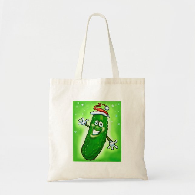 Christmas Pickle Tote Bag (Front)