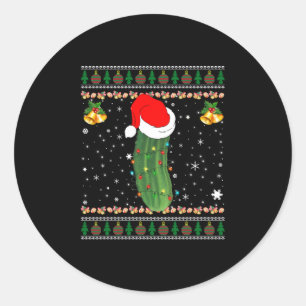 Christmas Pickle - Ugly Sweater I Found the Pickle Classic Round Sticker