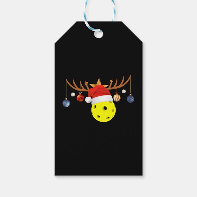 Christmas Pickleball 0 Gift Tags (Front)