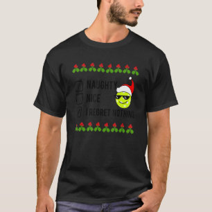 Christmas Pickleball NAUGHTY NICE T-Shirt