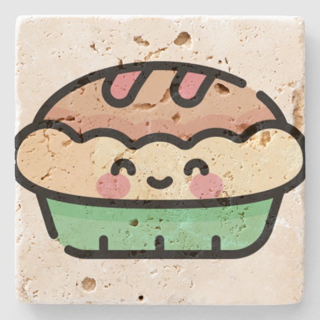 christmas pie stone coaster (Front)