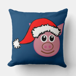 christmas pig cushion