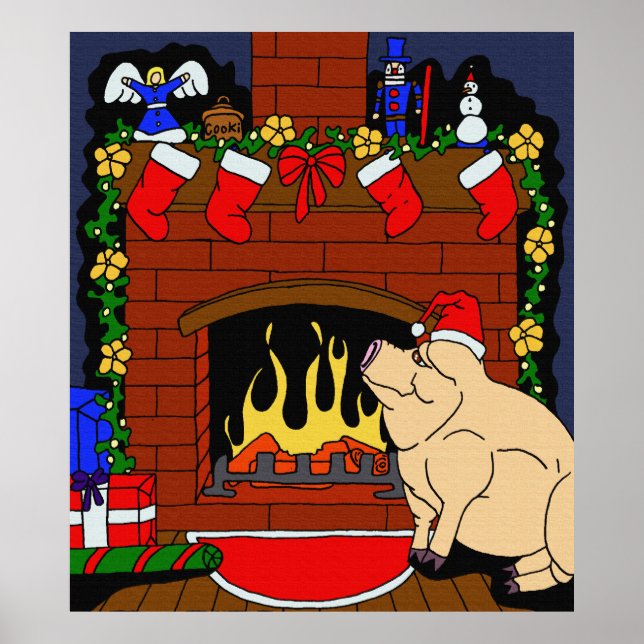 Christmas Pig Poster (Front)
