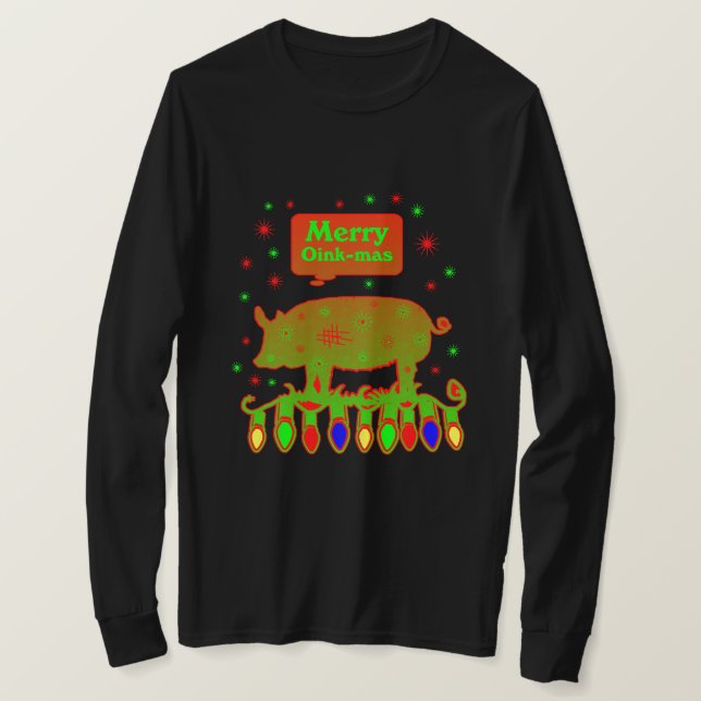 Christmas Pig T-Shirt (Design Front)
