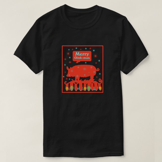 Christmas Pig T-Shirt (Design Front)