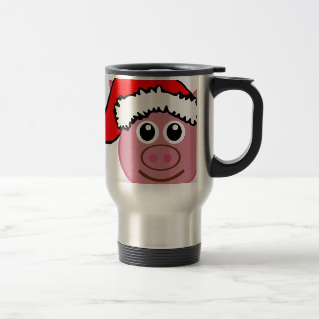 christmas pig travel mug (Right)