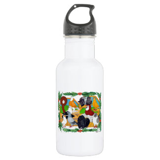Christmas Pigeons 532 Ml Water Bottle