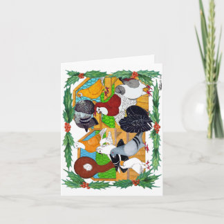 Christmas Pigeons Holiday Card