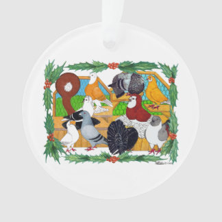 Christmas Pigeons Ornament