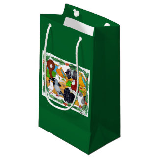 Christmas Pigeons Small Gift Bag