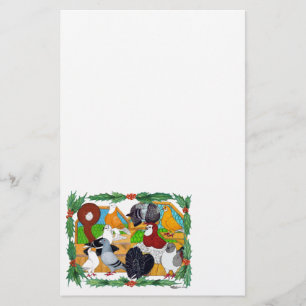 Christmas Pigeons Stationery