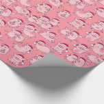 Christmas Pigs In Santa Hats Cute Animal Wrapping Paper<br><div class="desc">Christmas Pigs In Santa Hats Cute Animal Wrapping Paper.</div>