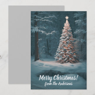 Christmas pine 14, Merry Christmas, greeting card